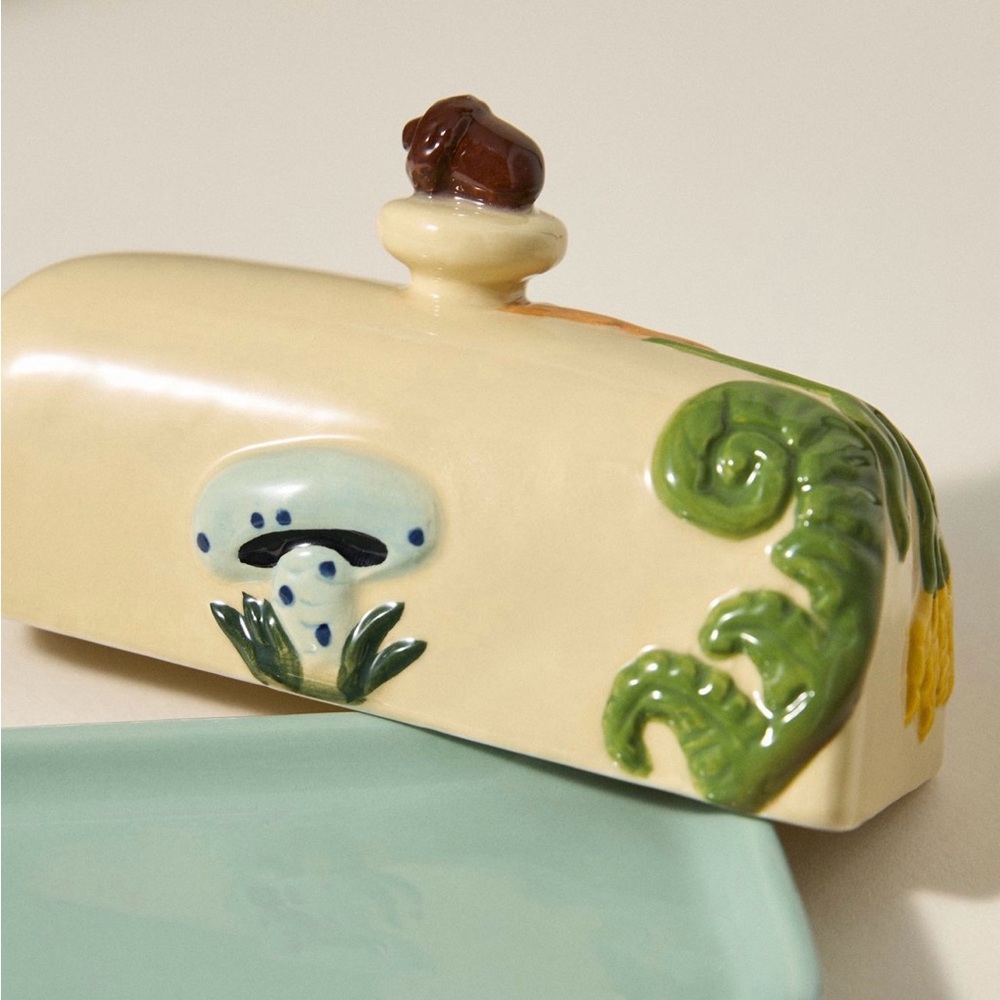 The Faye Icon Stoneware Butter Dish Anthro - Picture 3 of 10